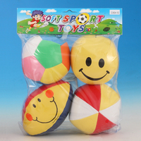 Lot de mini-ballons de sport en peluche, en PVC et coton PP, jouets moelleux en vrac pour enfants, ballons de jonglage