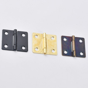 Iron Flat Hinge 38x34mm Antique Bronze <b>Black</b> Yellow Plated Rectangle Gift Craft <b>Box</b> Accessory - Product Image 2