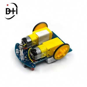 Kit de Coche Robótico Inteligente D2-1 con Seguimiento de Línea, Robot Fotosensible, Kit DIY de Automóvil de Patrulla, Piezas Electrónicas DIY, Juguete Electrónico - Product Image 2