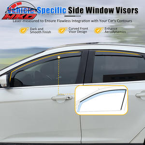 Viseras Laterales para Ventanas de Ford Focus 12-18 Sedán y Hatchback, Deflectores de PC Integrados en el Canal, Protección para Ventanas Laterales de Puertas de Automóviles - Product Image 3