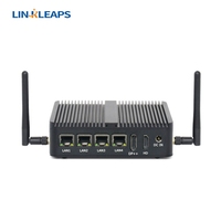 Mini PC Industrial Sin Ventilador Linkleaps 4 2.5GbE LAN, Firewall Pfsense, Router Suave con 6 USB, 2 COM, OEM, ODM, J6426, N100