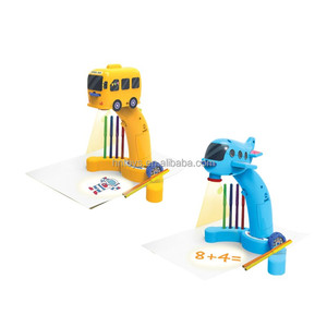 2025 niños educación temprana proyección pintura Mesa tablero multifuncional niño pez azul Graffiti dibujo juguete con música - Product Image 5