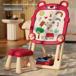 Tableau de dessin pliable en plastique magnétique double face noir et blanc pour enfants, pour stimuler l'intérêt pour la <span class=keywords><strong>peinture</strong></span> - Product Image 3