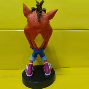 Figurines en résine PVC de haute qualité, 24 cm, en position debout, visage souriant, supports de téléphone portable, figurines d'anime <span class=keywords><strong>Crash</strong></span> <span class=keywords><strong>Bandicoot</strong></span> - Product Image 5