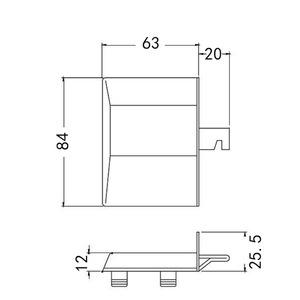 GQK Heavy-Duty ABS Plastic Furniture Fitting Kitchen Cabinet Hanger Bracket with Lading Capacity Damper - Product Image 6