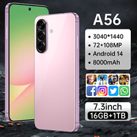 Teléfono Inteligente Original A56 Ultra, A56 8GB + 256GB, 5G, Doble SIM, Teléfono Móvil 5G