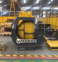 Bucket Penyaring MONDE untuk Excavator 3 hingga 45 Ton, Drum Putar untuk Pemisahan Pasir, Tanah, dan Kerikil