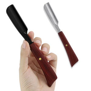 CestoMen Biểu Tượng Tùy Chỉnh Cổ Điển Phong Cách Cũ Single Edge Blade Barber Straight-<span class=keywords><strong>Handle</strong></span> <span class=keywords><strong>Razor</strong></span> Cắt Họng Cạo Cho Nam Giới Gỗ Đỏ Xử Lý - Product Image 1