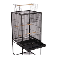 Cage à oiseaux multifonctionnelle de haute qualité Style classique moderne Villa à oiseaux vivants Motif solide Caractéristiques respirantes et pliables