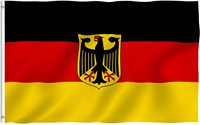 Nouveau drapeau allemand avec l'aigle, drapeau national allemand imprimé 100% polyester, bannière de 3x5 pieds