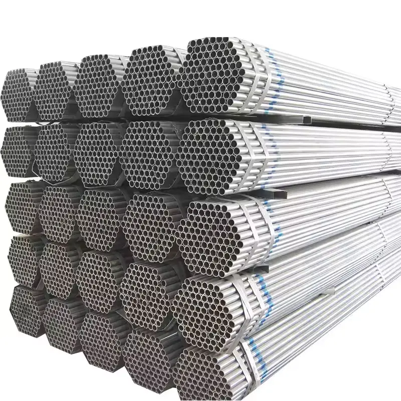 Sıcak daldırma galvanizli yuvarlak çelik boru/inşaat için GI boru ön galvanizli demir boru fiyatları