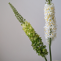 Fleurs artificielles blanches faites à la main avec longue tige pour les décorations de Noël et du Nouvel An de remise des diplômes de mariage à la maison