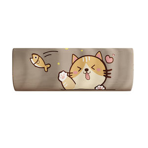 Housse anti-poussière pour climatiseur mural, motif chat mignon de dessin animé, en soie de lait, élastique, couverture intégrale, anti-poussière - Product Image 1