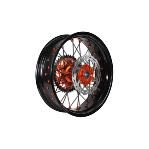 Pneu-juego de ruedas <span class=keywords><strong>Supermotard</strong></span> de 17 pulgadas, aleación de aluminio para moto, <span class=keywords><strong>125</strong></span>/250/300/450/500 <span class=keywords><strong>EXC</strong></span> 250 sxf - Product Image 4