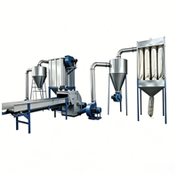 Broyeur à marteaux pneumatique motorisé pour tubes d'évacuation, lame 65Mn, 2,2t, pour usine de granulés de biomasse et de panneaux à base de bois