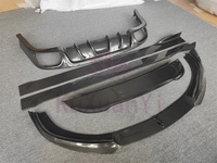 Extension de jupe latérale de pare-chocs avant en fibre de carbone Kit de carrosserie de becquet arrière de diffuseur arrière pour Porsche Paramela 10-13