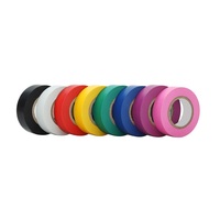 Ruban adhésif isolant retardateur de flamme, ruban électrique en PVC coloré à vente chaude, ruban isolant électrochlore de polychlorure de vinyle