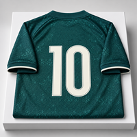 Maillot de football pour homme vert sarcelle foncé, respirant, anti-humidité, séchage rapide, en polyester, pour l'été – Vente en gros