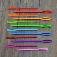 Aiguilles à broder à grande pointe en plastique PP, outils de couture et de tricot manuels pour le bricolage, emballage en gros pour travaux d'aiguille