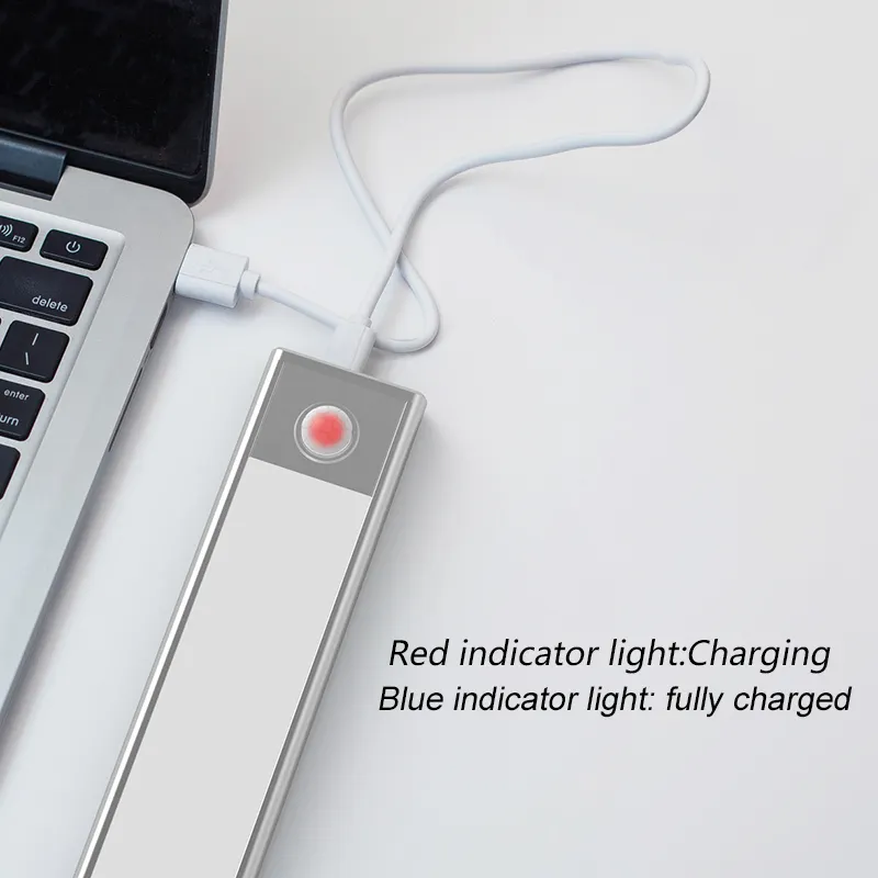 Éclairage LED sans fil sous-meuble, 10x16 ampoules, lumière sous-meuble, rechargeable par USB, capteur de mouvement Pir