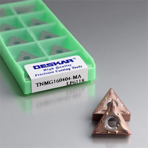 Inserti per tornitura DESKAR TNMG 160404 in carburo di tungsteno con rivestimento CVD, personalizzabili OEM - Product Image 1