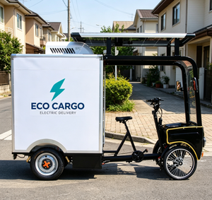 Bicicleta Eléctrica <span class=keywords><strong>de</strong></span> Cuatro <span class=keywords><strong>Ruedas</strong></span>, Vehículo Eléctrico <span class=keywords><strong>de</strong></span> Carga para Adultos, Mini Van, Bicicleta <span class=keywords><strong>de</strong></span> Reparto - Product Image 2