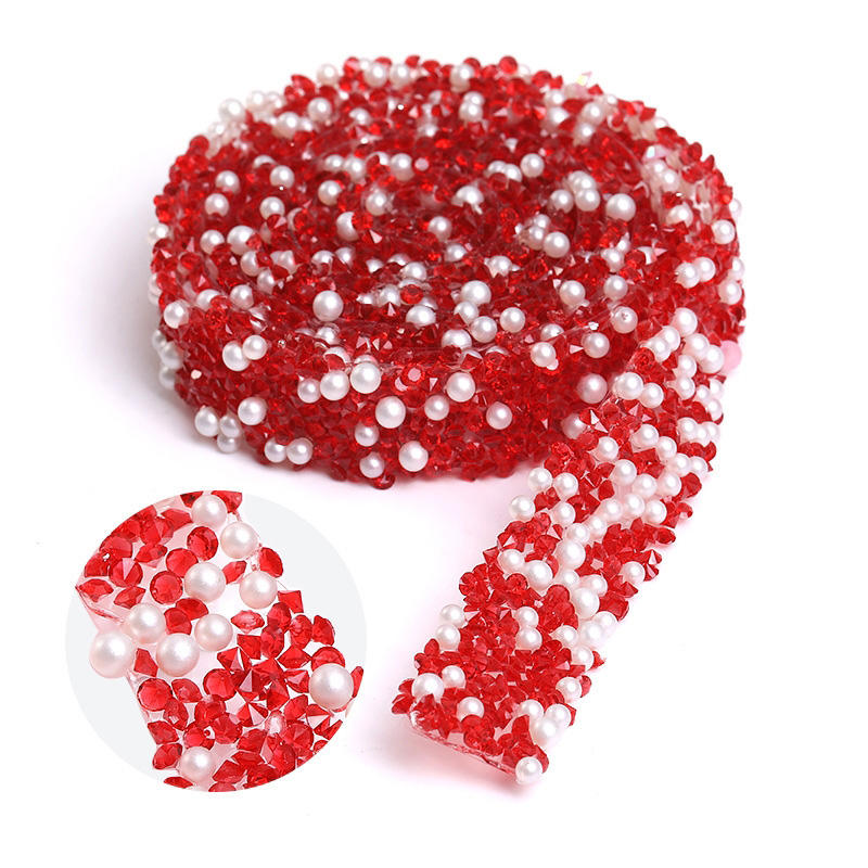 04 Strass Rouges + Perles