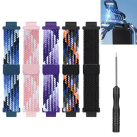 Montres intelligentes modernes de luxe Mingfung pour enfants, avec bracelets élastiques en nylon tressé magnétique respirant de 165 mm de longueur, disponibles en plusieurs couleurs