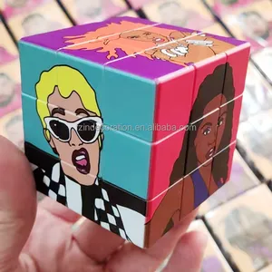 W 3x3 Speed Cube Sticker less 3x3x3 Magic Cube Puzzles Spielzeug Leicht rotierendes und langlebiges Spielzeug für Kinder