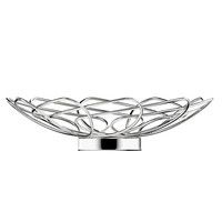 Nordic Style Roestvrijstalen Metalen Fruitplaat Mand Handmatige Bediening Holle Bloembladen Ontwerp Voor Huishoudelijke Opslag Groentegereedschap