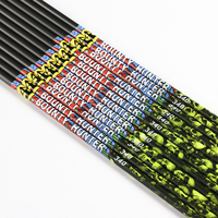 Linkboy ID6.2mm 100% pur carbone tir à l'arc colonne vertébrale 300 340 30 ''flèche arbre composé arc chasse flèches