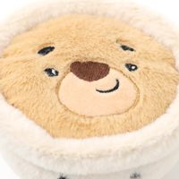 Jouet en peluche pour animaux de compagnie en forme de tasse de latte d'ours, jouet interactif à mâcher en forme de nourriture mignon pour chiens