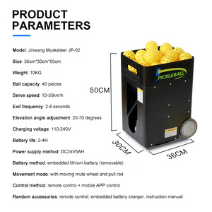 Equipo de Entrenamiento Inteligente, Lanzador de Pelotas de Pádel, Máquina Lanzapelotas de Tenis - Product Image 4