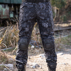 Pantalones Tácticos Informales para Hombre, Pantalón <span class=keywords><strong>Largo</strong></span> de Camuflaje, Resistente al Agua, con Rodilleras, Bolsillo, Paintball, Trabajo Clásico - Product Image 6
