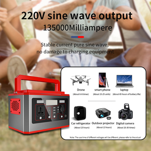 แบรนด์แท้ 500W 435.2Wh สำหรับตั้งแคมป์ กิจกรรมกลางแจ้ง ตกปลา เครื่องจ่ายไฟแบบพกพา พร้อมระบบชาร์จไร้สาย 15W - Product Image 5