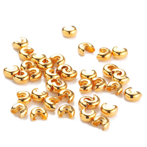 Perles de finition en acier inoxydable plaqué or 18 carats PVD pour la fabrication de bijoux, accessoires de connexion - Product Image 3