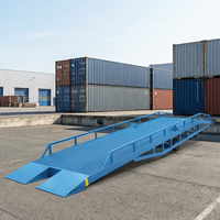 Niveleur de quai hydraulique mobile réglable en hauteur pour le déchargement de conteneurs et de camions
