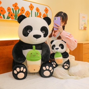 Creative Milk Tea Black and White cat Doll Extra <b>Large</b> Pillow <b>Plush</b> Stuffed Toy PP Cotton Filling Cartoon Gift Wholesale Festiva - Product Image 6