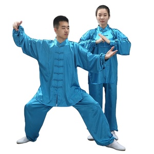 Ensemble de vêtements Tai Chi de qualité supérieure à bas prix, uniformes artistiques de mariage rouges de Kung Fu avec logos et étiquettes privés sur le prix de gros - Product Image 5