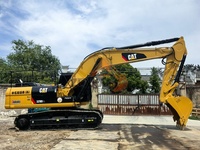 Excavatrice à châssis long CAT 329D2L d'origine, pompe hydraulique principale stable, forte force de creusement, engin de terrassement lourd en stock