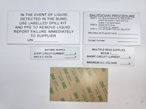 Solar Adhesive ABS Warning Labels: Customized PV System Safety <b>Stickers</b> Laser Engraved Durable for Safety Solar Facility Placard - Product Image 6