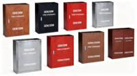 Armoire d'incendie en acier inoxydable OEM ODM, boîte décorative pour enrouleur de tuyau d'incendie avec plusieurs couleurs et tailles pour projets hôteliers