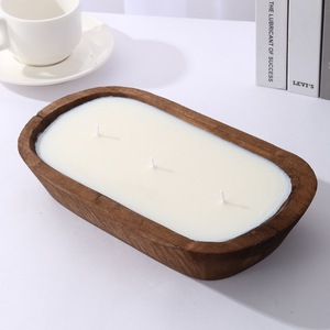 Contenitore in Legno Stile Vintage Retrò, Vassoio Artigianale per Oli Essenziali, Candele Profumate in Cera di Soia Naturale per il Ringraziamento - Product Image 6