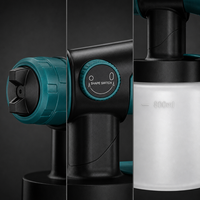 Pistolet à peinture sans fil pour meubles et murs |   Pistolet à pulvérisation électrique 21V, brume fine, 800 ml |   Outil de peinture pour la rénovation de la maison (DIY)