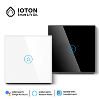 Interruptor Inteligente Tuya Zigbee para Calentador de Agua, 40A, 1 Canal, 2 Vías, Panel Táctil de Vidrio, Control por Voz con App, Compatible con Alexa y Google, para Hogar, Hotel, Oficina