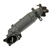 Pelindung Panas Knalpot Downpipe SR Performance Stainless Steel untuk Honda Civic Type R FK8 & FL5 17-23+ dan 23+ Integra Type S DE5 Pabrik