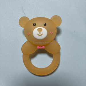 Jouets de dentition en <span class=keywords><strong>silicone</strong></span> souple OEM et ODM pour bébés Jouet de dentition et à mâcher <span class=keywords><strong>Hochet</strong></span> de dentition <span class=keywords><strong>personnalisable</strong></span> pour nourrissons - Product Image 4