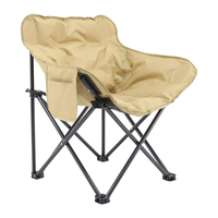 Chaise pliante portable au design moderne avec dossier haut et sac de rangement Table en rotin avec cadre en aluminium pour mobilier d'extérieur