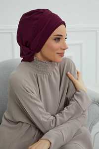 MOTIVE FORCE nouveau Hijab instantané femmes <span class=keywords><strong>Bonnet</strong></span> avec écharpe en mousseline <span class=keywords><strong>de</strong></span> soie musulman Hijab mode écharpe malaisie arabe Hijab - Product Image 4