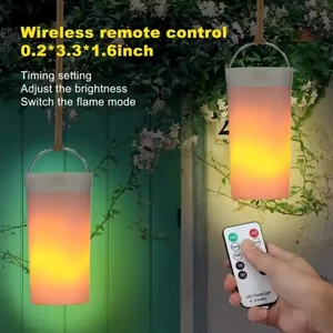 Contemporary <b>LED</b> Flame Effect Night Light Decoration Remote Control SMD Light Magnetic USB Charging Bedroom Dimmable <b>Battery</b> - Product Image 3
